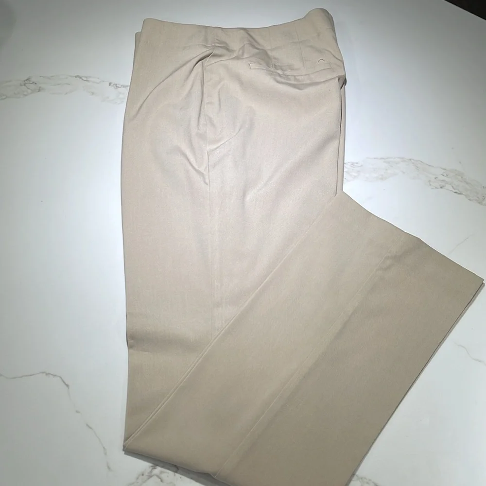 🥳🥳 📦 CHICOS Dress Slacks, light khaki color, Size 1(12) - Picture 4 of 8